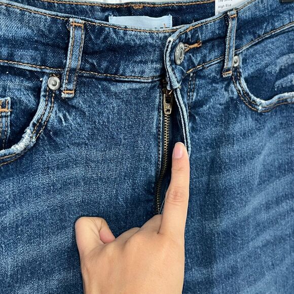 NWT LOFT The Straight Crop High Rise Jeans 28P - Picture 3 of 8